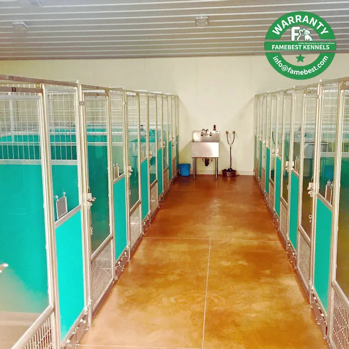 Heavy Duty Stainless Steel Modular Dog Kennel for Outdoor and Indoor Use